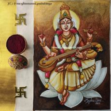 Navaratri 2022 | ‘Nava Shaktis’ Painting Series | Day 9 : Saraswati Devi