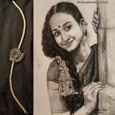 Meghna Unnikrishnan Self Portrait | Pencil Shading Sketch