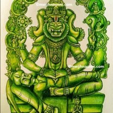 Bhargava Narasimha Swamy Painting | Ahobilam Nava Narasimha Series – 6