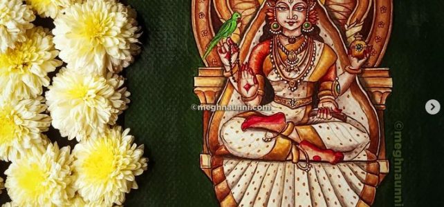Sringeri Sharadamba Painting | Navaratri 2023 – Nava Kshetra Nivasinis Painting Series-1