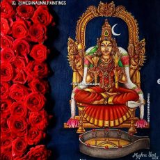 Kanchi Kamakshi Amman Painting | Navaratri 2023 – Nava Kshetra Nivasinis Painting Series-2