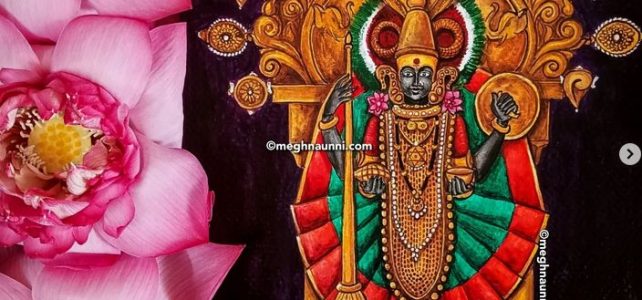 Kolhapur Mahalakshmi Painting | Navaratri 2023 – Nava Kshetra Nivasinis Painting Series-6