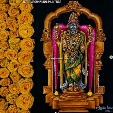 Mylai Karpagambal Painting | Navaratri 2023 – Nava Kshetra Nivasinis Painting Series-8