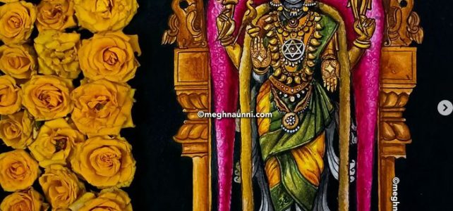 Mylai Karpagambal Painting | Navaratri 2023 – Nava Kshetra Nivasinis Painting Series-8
