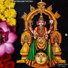 Kollur Mookambika Devi Painting | Navaratri 2023 – Nava Kshetra Nivasinis Painting Series-9