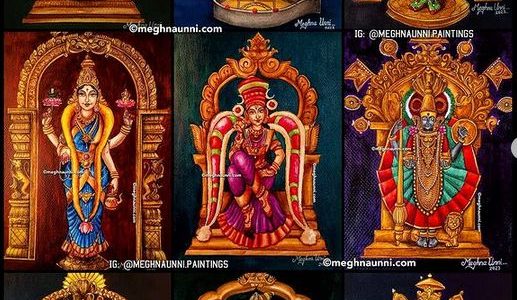 NAVA KSHETRA NIVASINIS Painting Series for Navaratri 2023 Completed