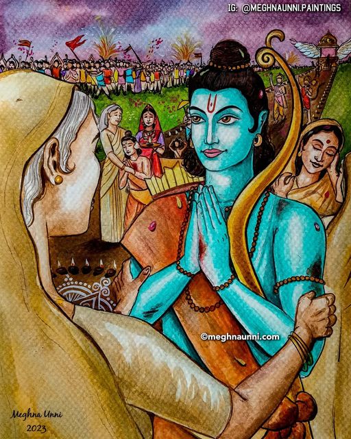 Lord Shri Ram With Mata Sita And Lakshman Returned Ayodhya Temple Vector  Illustration – Free Vectors, Illustrations & PSD Downloads | Image Sarovar