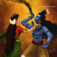 Happy Maha Sivarathri 2024 | Shiva-Parvathi Digital Painting