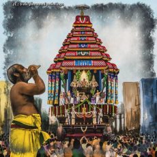 Varadar Vaikasi Brahmotsavam Day 7 : THIRUTHER Painting