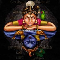 Kodhai and Krishna Digital Illustration for Margazhi 2024-25