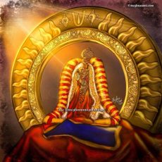 Kanchi Varadar Vaigasi Brahmotsavam Day 2 | Hamsa Vahanam and Surya Prabhai Digital Painting
