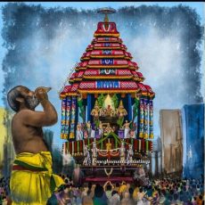 Kanchi Varadar Vaigasi Brahmotsavam Day 7 | Thiruther Digital Painting