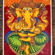 SREE VIGHNESHWARAN | Kerala Mural | Acrylic Canvas Painting